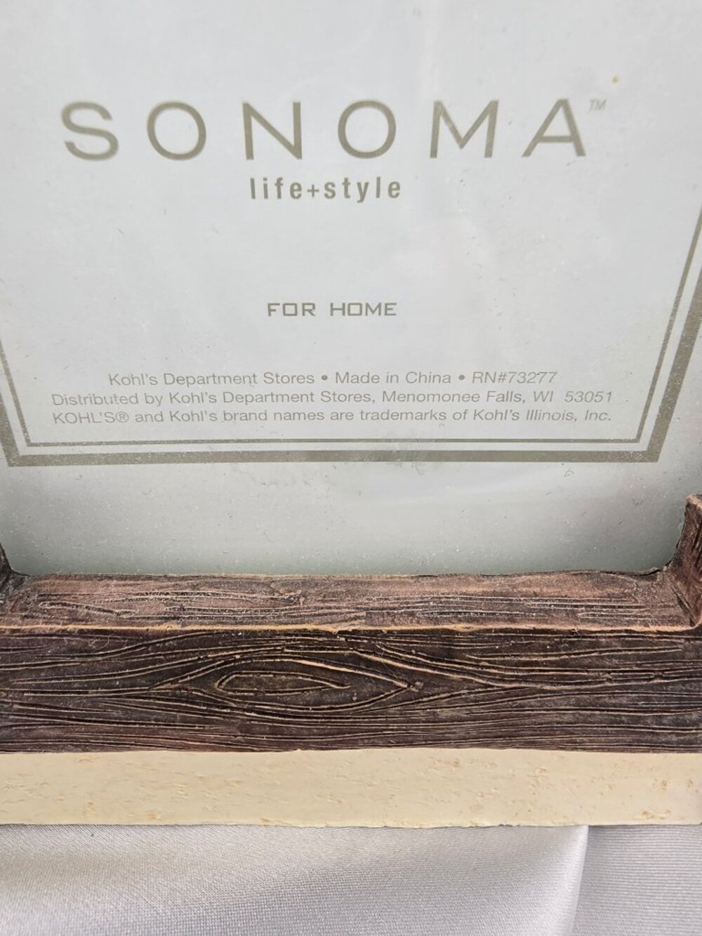 Sonoma Kokopelli Resin 4x6 Picture Frame Wood Like Texture 3D - Picture 3 of 9